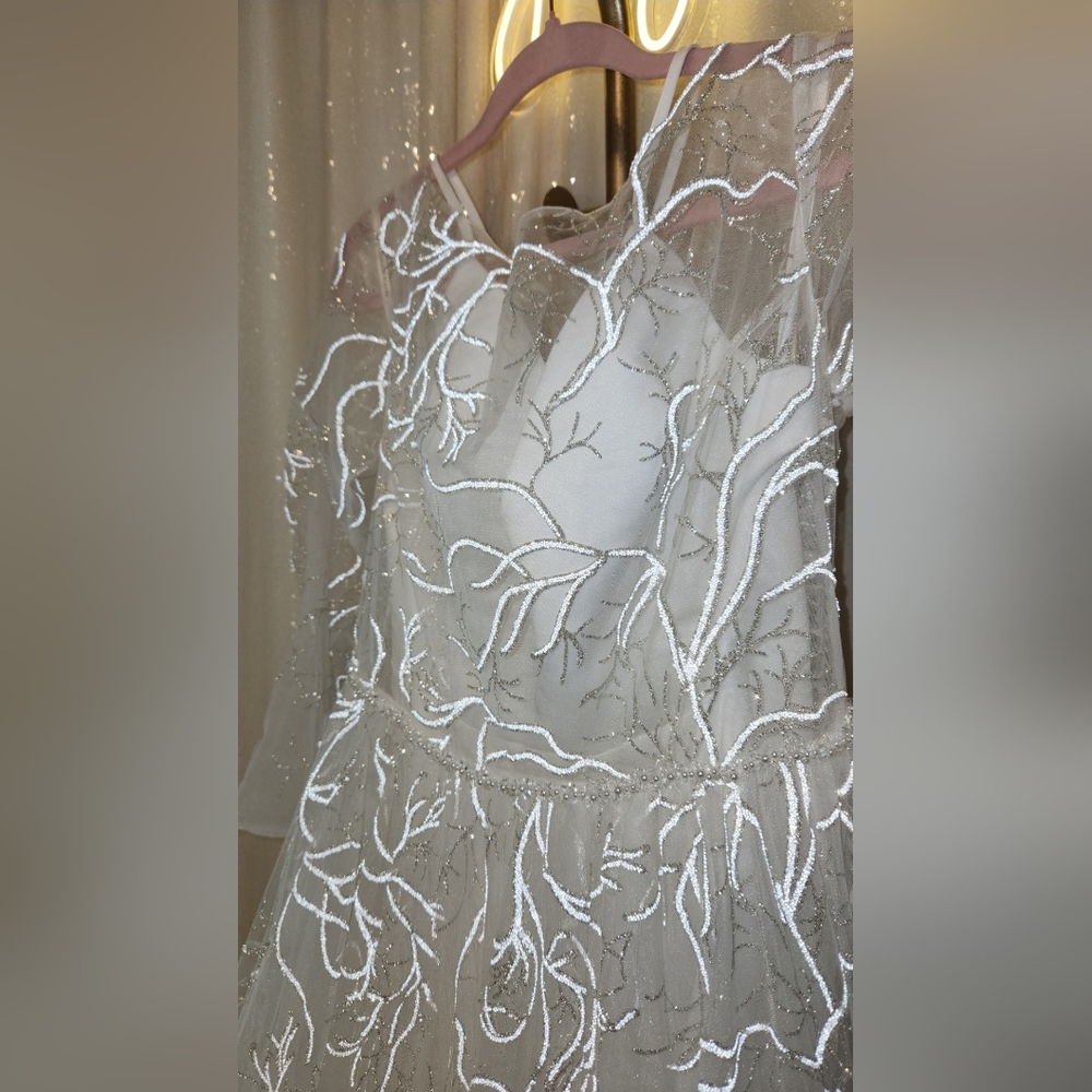 NWT Sz 14 Olivia Bottega Stourin 2 In 1 Ivory Wedding Gown - Picture 7 of 11